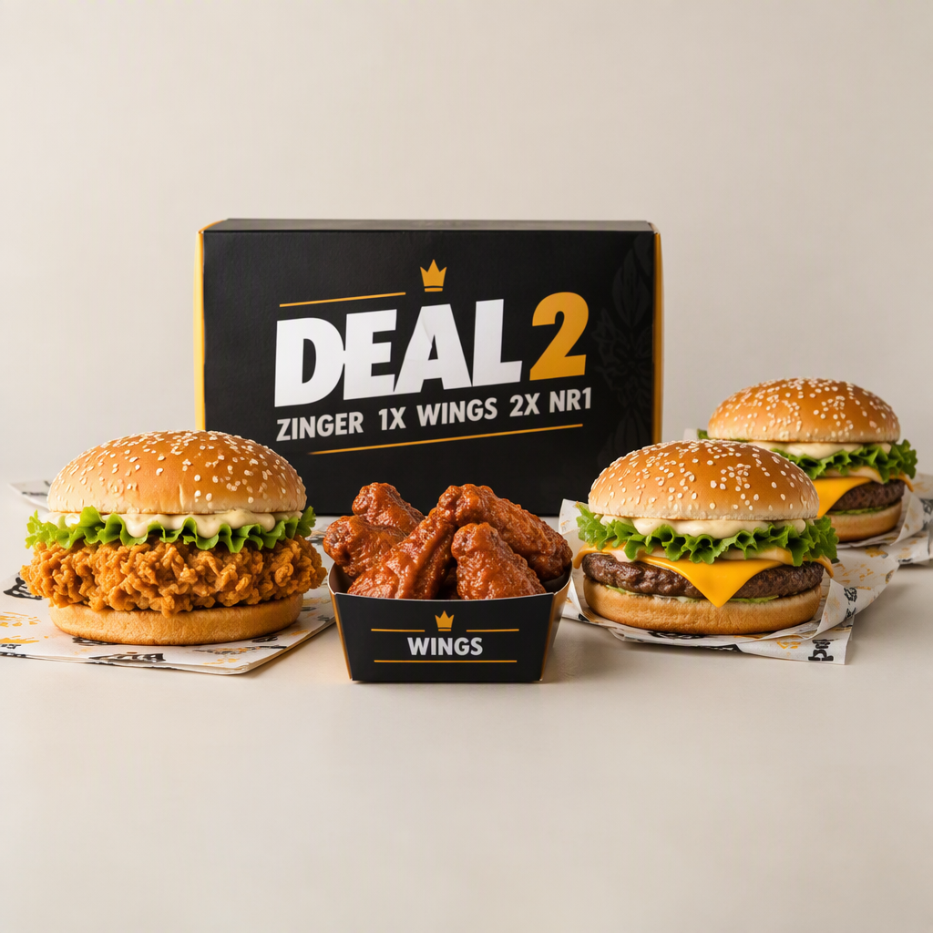 DEAL 2 ZINGER 1X WINGS 2X NR1