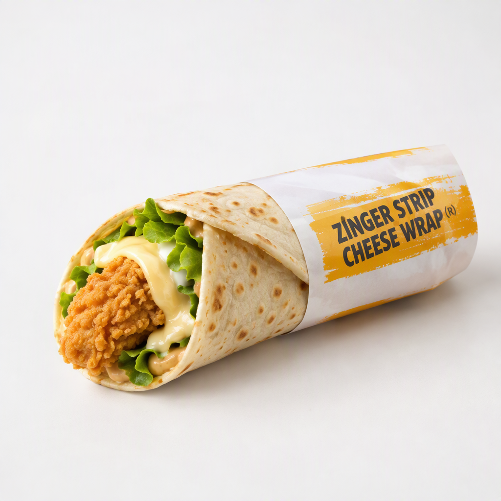 ZINGER STRIP CHEESE WRAP (R)