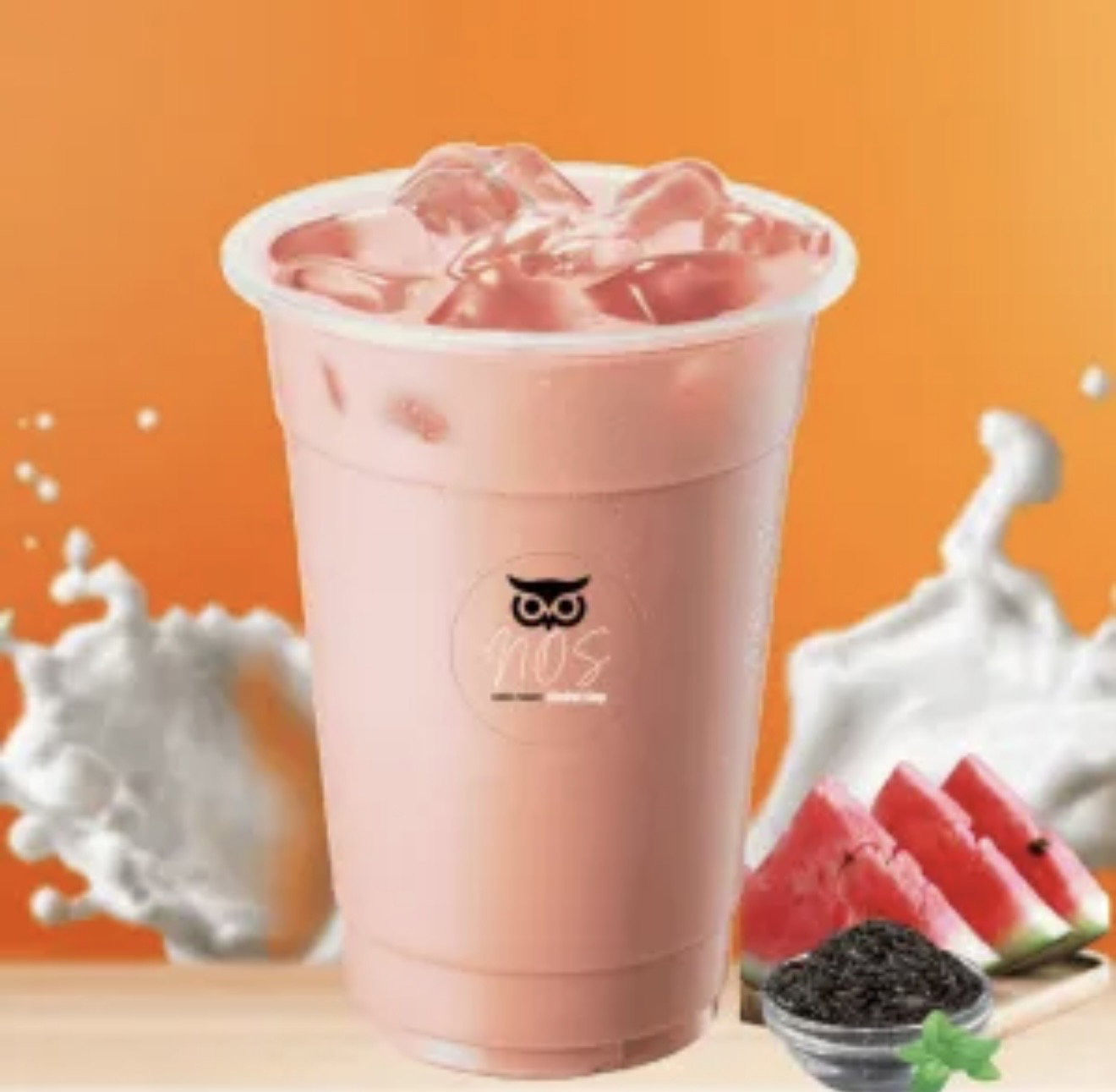 Watermelon Milk Tea (L)