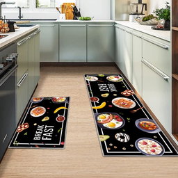 2 pcs Non-Slip Floor Mat & Runner Rug Set
