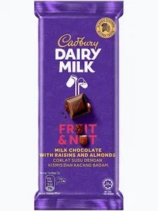 CADBURY DAIRY MILK FRUIT & NUT 80G