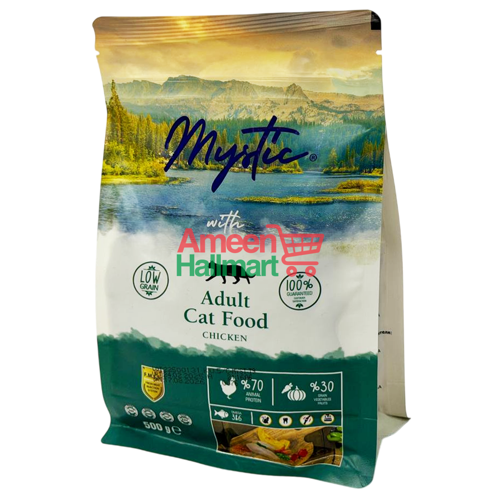 MYSTIC – ADULT CAT FOOD CHICKEN 500GM