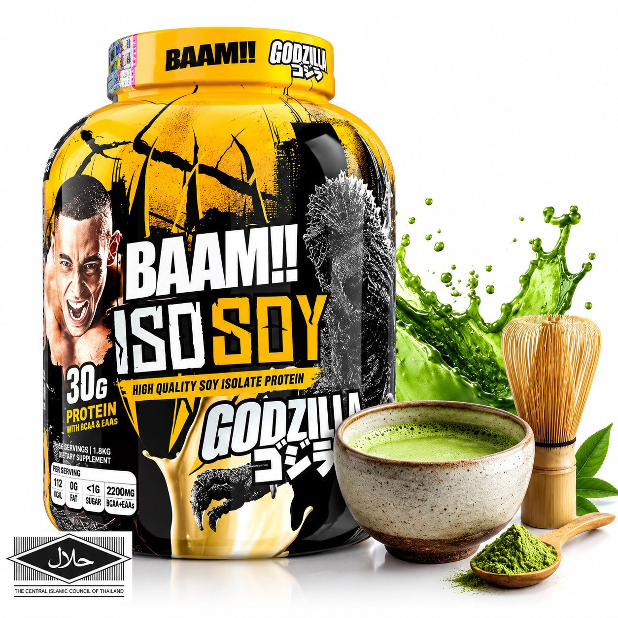BAAM!!™ ISO-SOY Plant Protein Isolate (5lb / 2.3kg) | 30g Soy Isolate Protein • Vegan • Lactose-Free • Lab-Tested Premium Plant Protein_23