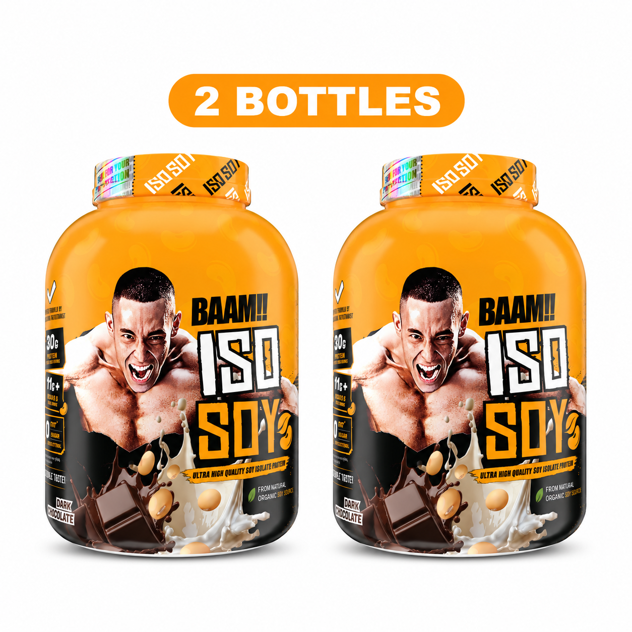 BAAM!!™ ISO-SOY Plant Protein Isolate (5lb / 2.3kg) | 30g Soy Isolate Protein • Vegan • Lactose-Free • Lab-Tested Premium Plant Protein_27