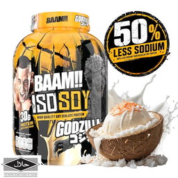 BAAM!!™ ISO-SOY Plant Protein Isolate (5lb / 2.3kg) | 30g Soy Isolate Protein • Vegan • Lactose-Free • Lab-Tested Premium Plant Protein