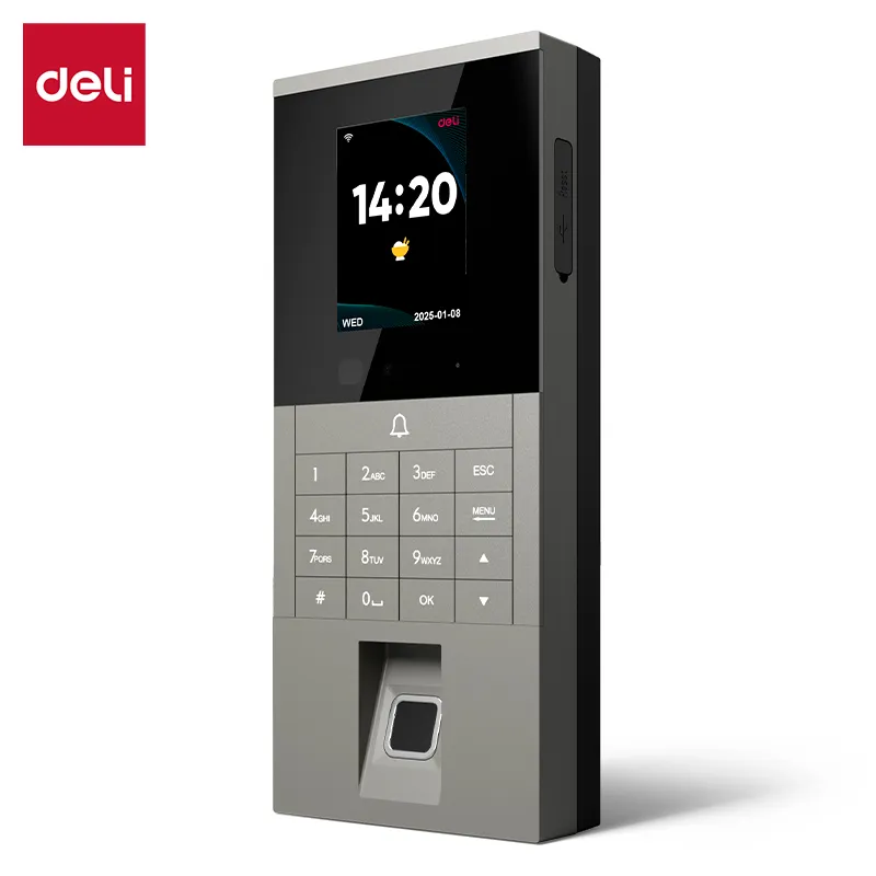 Deli ES602 Fingerprint And Face Access Control Machine, a Biometric Attendance And Door Access System._1