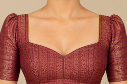 Royal Puff Sleeve Blouse