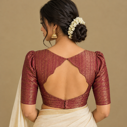 Royal Puff Sleeve Blouse