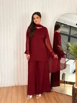 Chiffon suit 