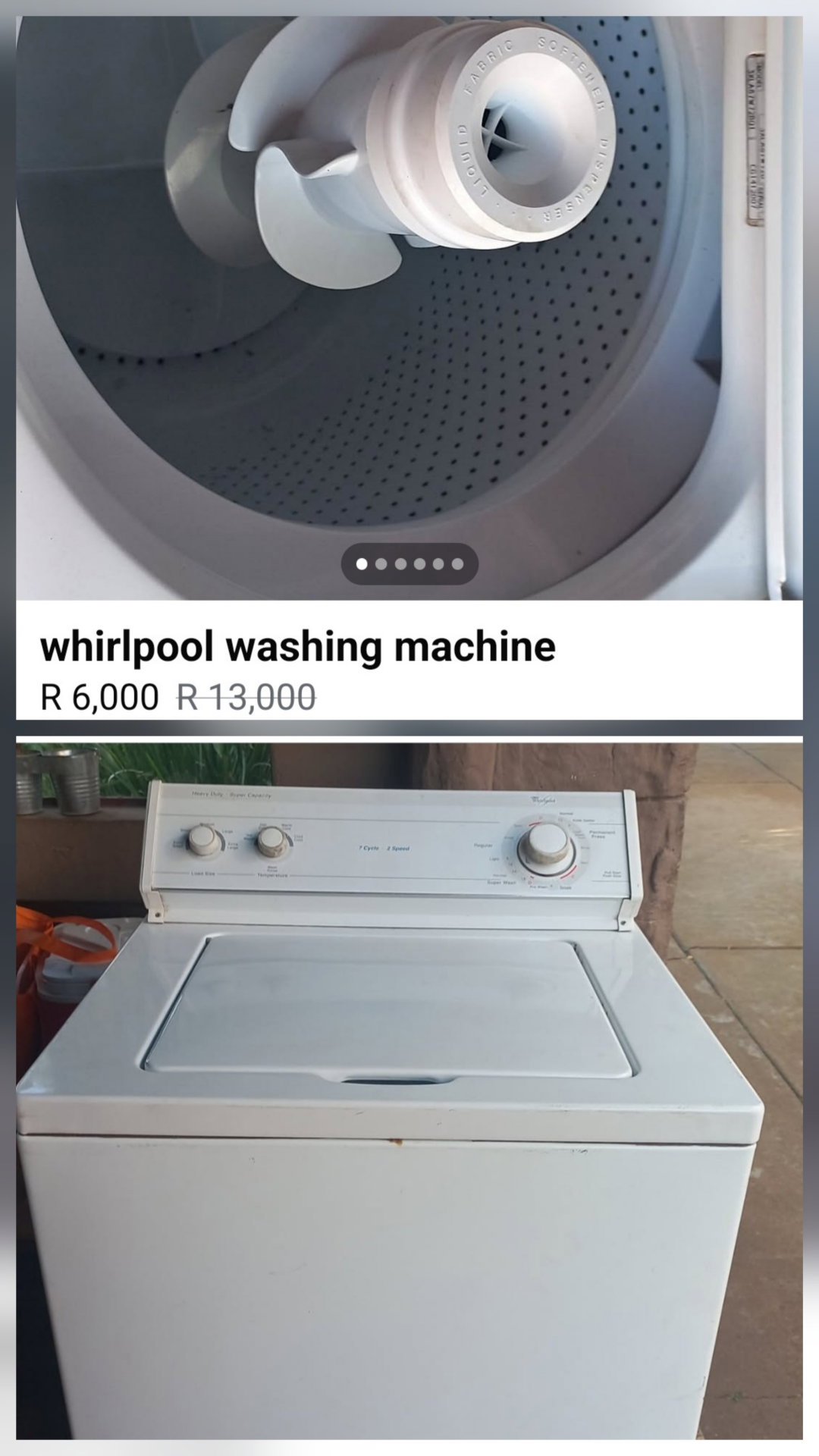 Wirlpool washing machine