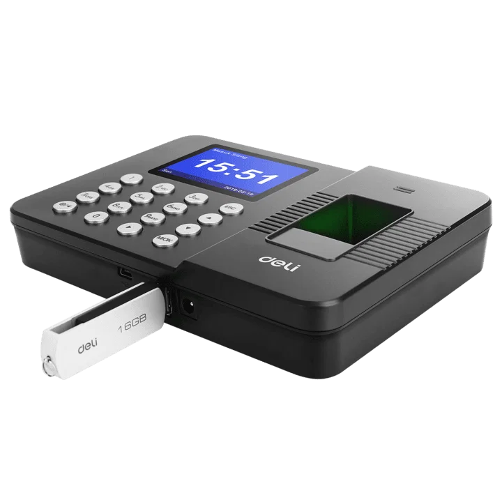 Deli E3960 Fingerprint Attendance Machine (Biometric Time Clock)._1