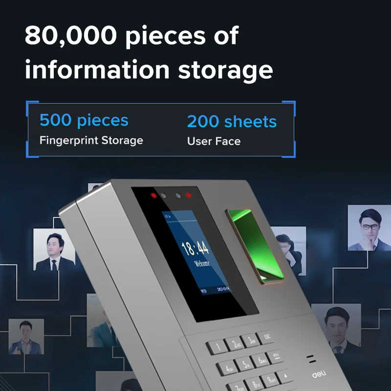 Deli ES161 Face and Fingerprint Attendance Machine._2