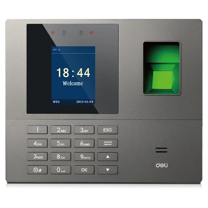 Deli ES161 Face and Fingerprint Attendance Machine.