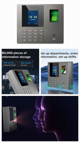 Deli ES161 Face and Fingerprint Attendance Machine.