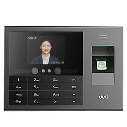 Deli ES172 biometric fingerprint, Face, And Palm Vein Attendance Machine.