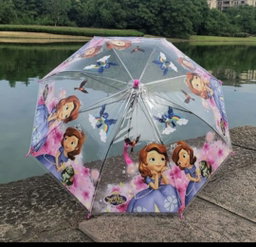 ☔ Kids Transparent Cartoon Umbrella 