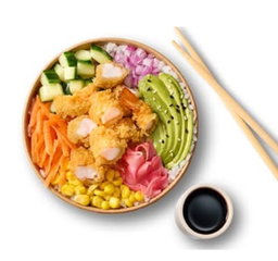 Prawn tempura bowl 