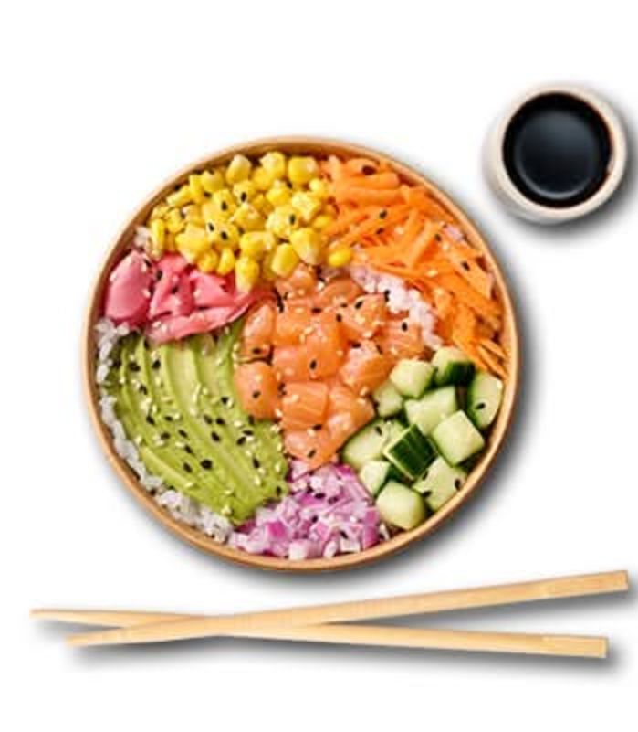 Salmon poke bowl