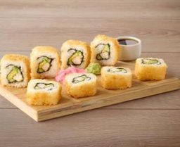 Tempura prawn California Rolls 