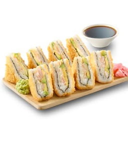 8 piece prawn tempura fashion sandwich 
