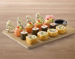 16 piece mixed sushi platter