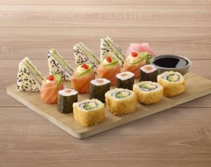 16 piece mixed sushi platter