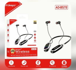 Aldeepo AD-BS72 Wireless Neckband Earphones.