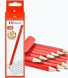 FABER CASTELL 2B PENCIL 12'S