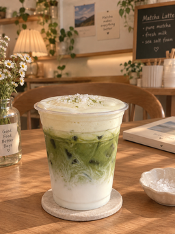 Sea Salt Foam Matcha Latte