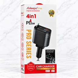 Alideepo Pro 4-in-1 PD 25W Car Charger (Model: PRO-CPD118)