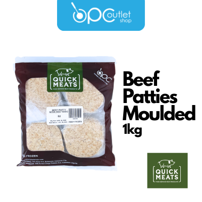 Quickmeats Beef Burger Patties Moulded Fresh 20s