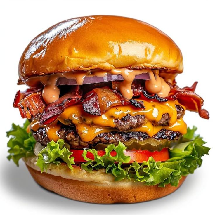DOUBLE BACON CHEESE BURGER 