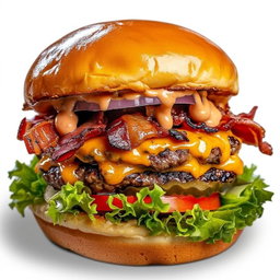 DOUBLE BACON CHEESE BURGER 