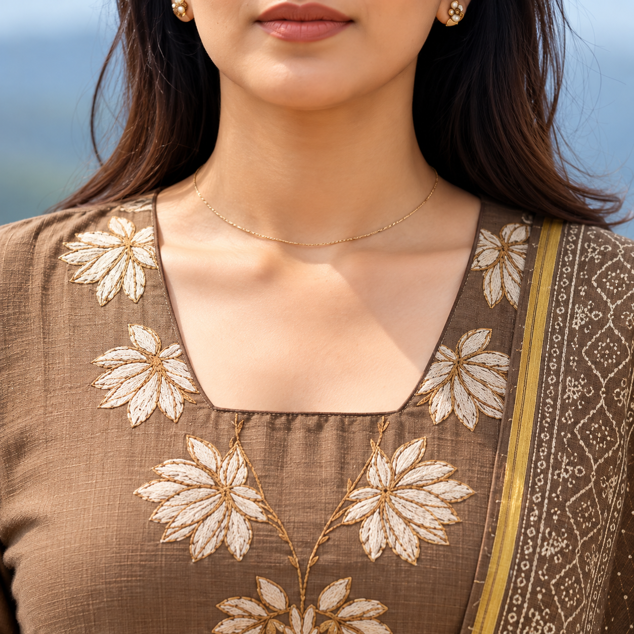 Square Neck Dress Design_1