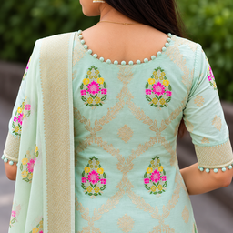 Pom-Pom Border Dress Design