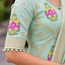 Pom-Pom Border Dress Design