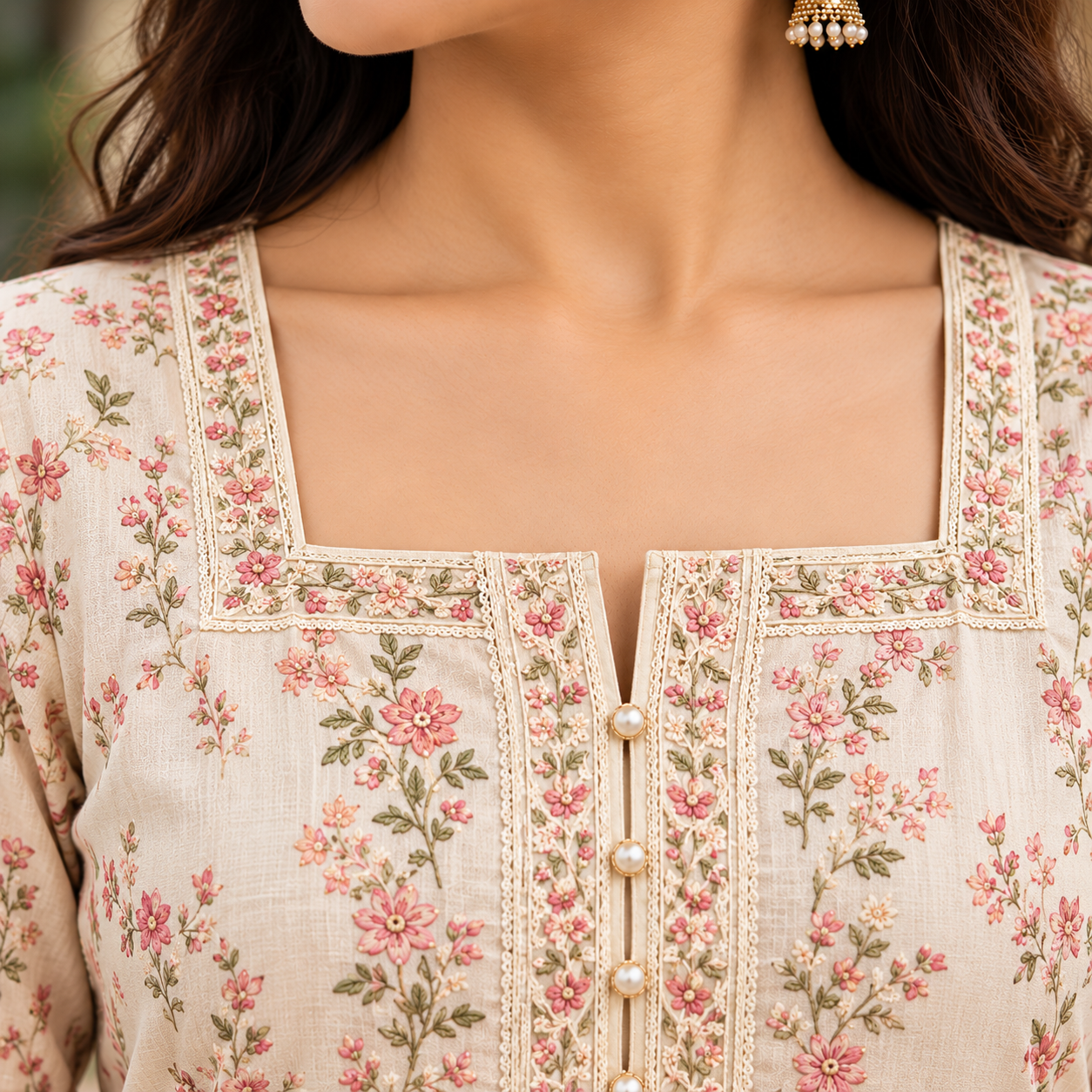Square Neck Dress Design
