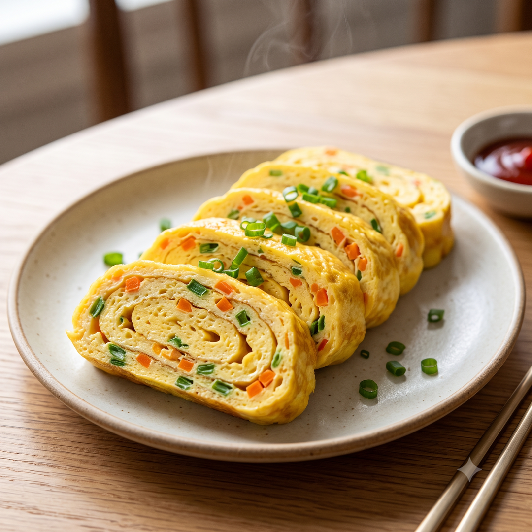 Gyeran-mari (계란말이) – Omelette roulée coréenne