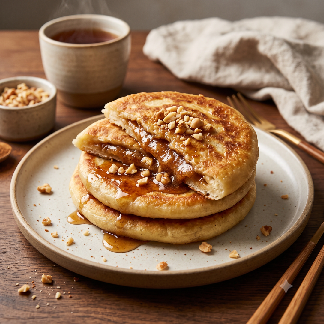 Hotteok (호떡) – Dessert sucré caramélisé