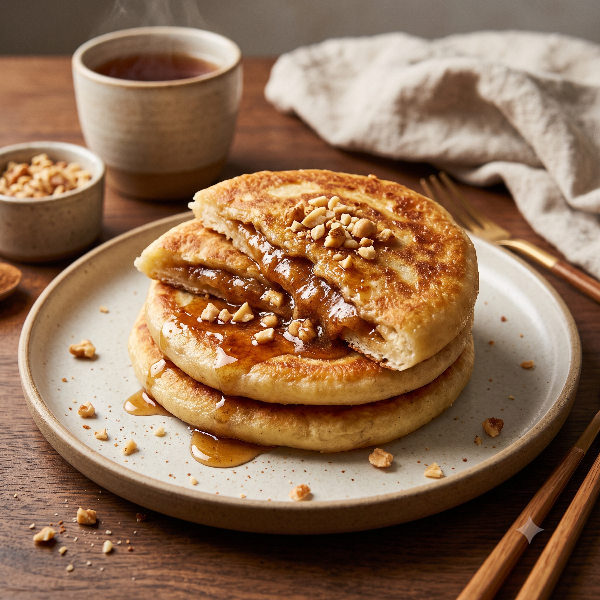 Hotteok (호떡) – Dessert sucré caramélisé_0