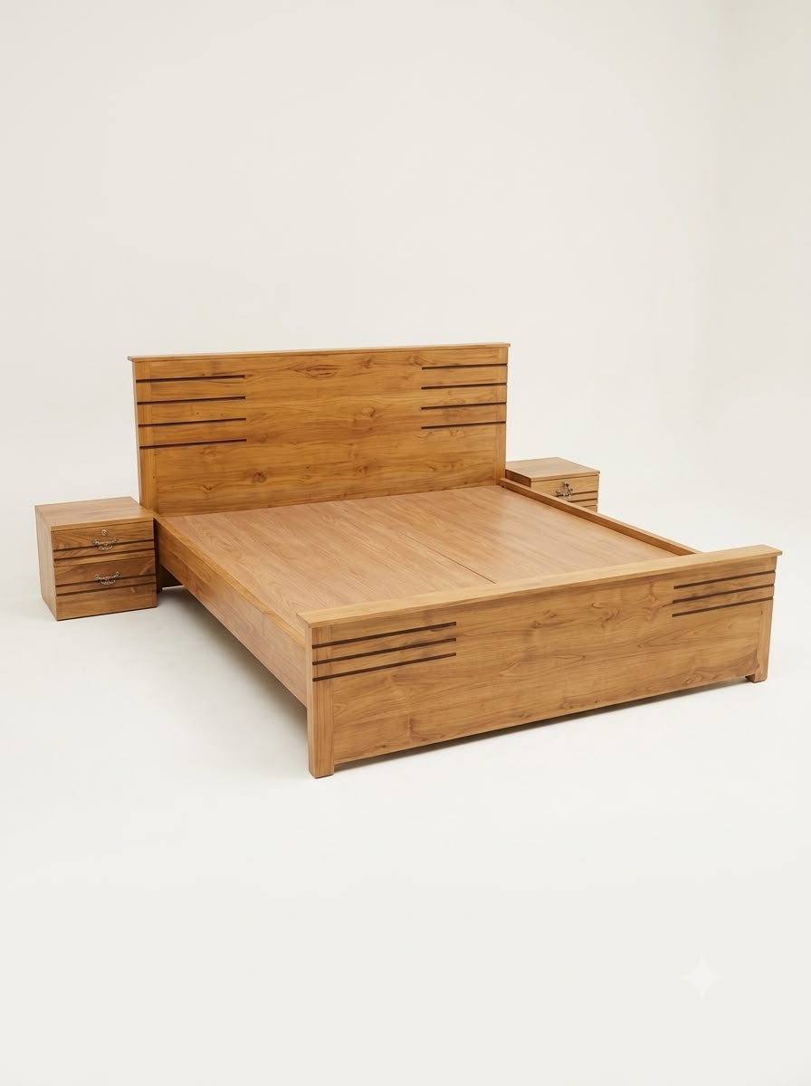 MINIMALIST SOLID TEAK WOOD COT_0