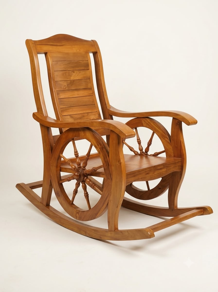 ROYAL CHARIOT-WHEEL ROCKING CHAIR