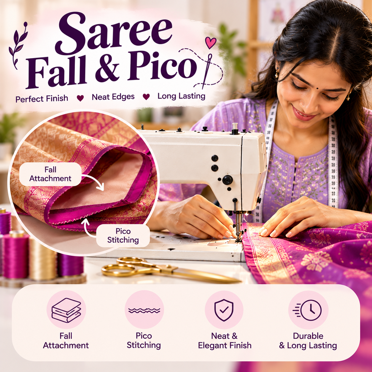 Saree Fall & Pico Service