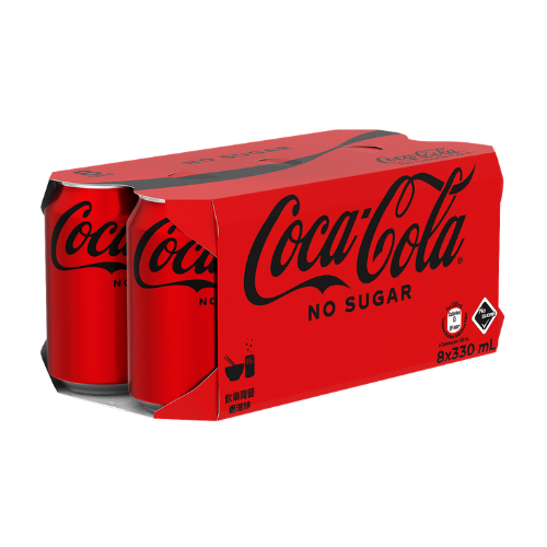 Coca-Cola 無糖可樂 330mL × 8罐
