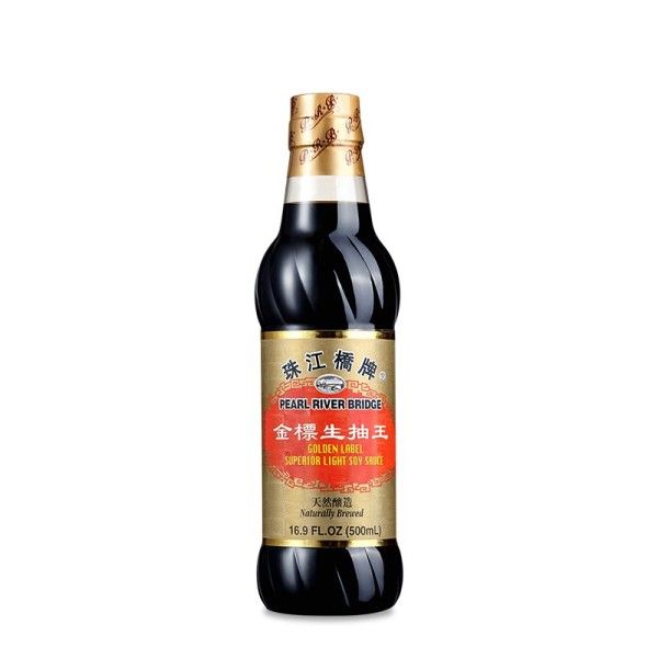 珠江橋牌金標生抽王 500mL