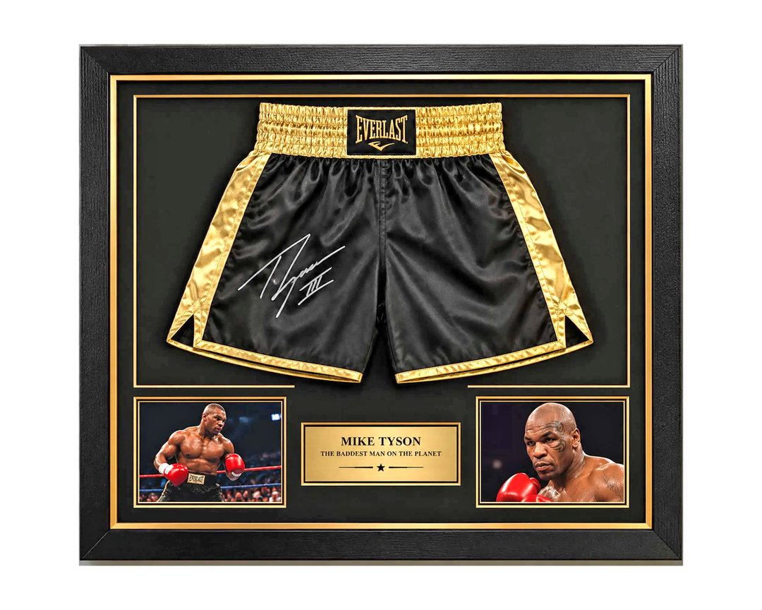 DIY Boxing Short frame, complete with 2 photos and a textbox 800x750mm