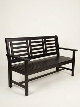 DARK WALNUT SOLID TEAK WOOD BENCH