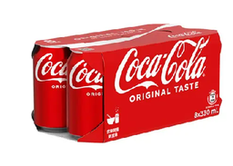 Coca-Cola 可樂汽水 330mL × 8罐