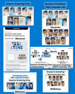 SM Artist 2027 Season Greeting's