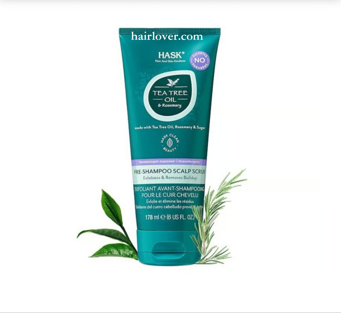 Hask Tea Tree Oil Pre-Shampoo Scalp Scrub 178ml
